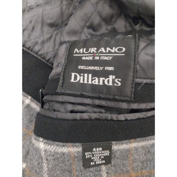 MADE IN ITALY 46R MEN BLAZER OVERCOAT CASHMERE VIRGIN WOOL BLEND - Picture 3 of 8